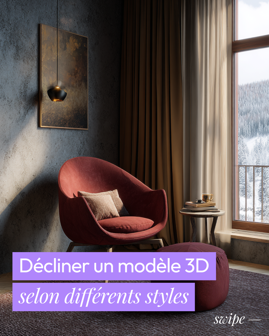 Decliner un modele 3D selon differents styles