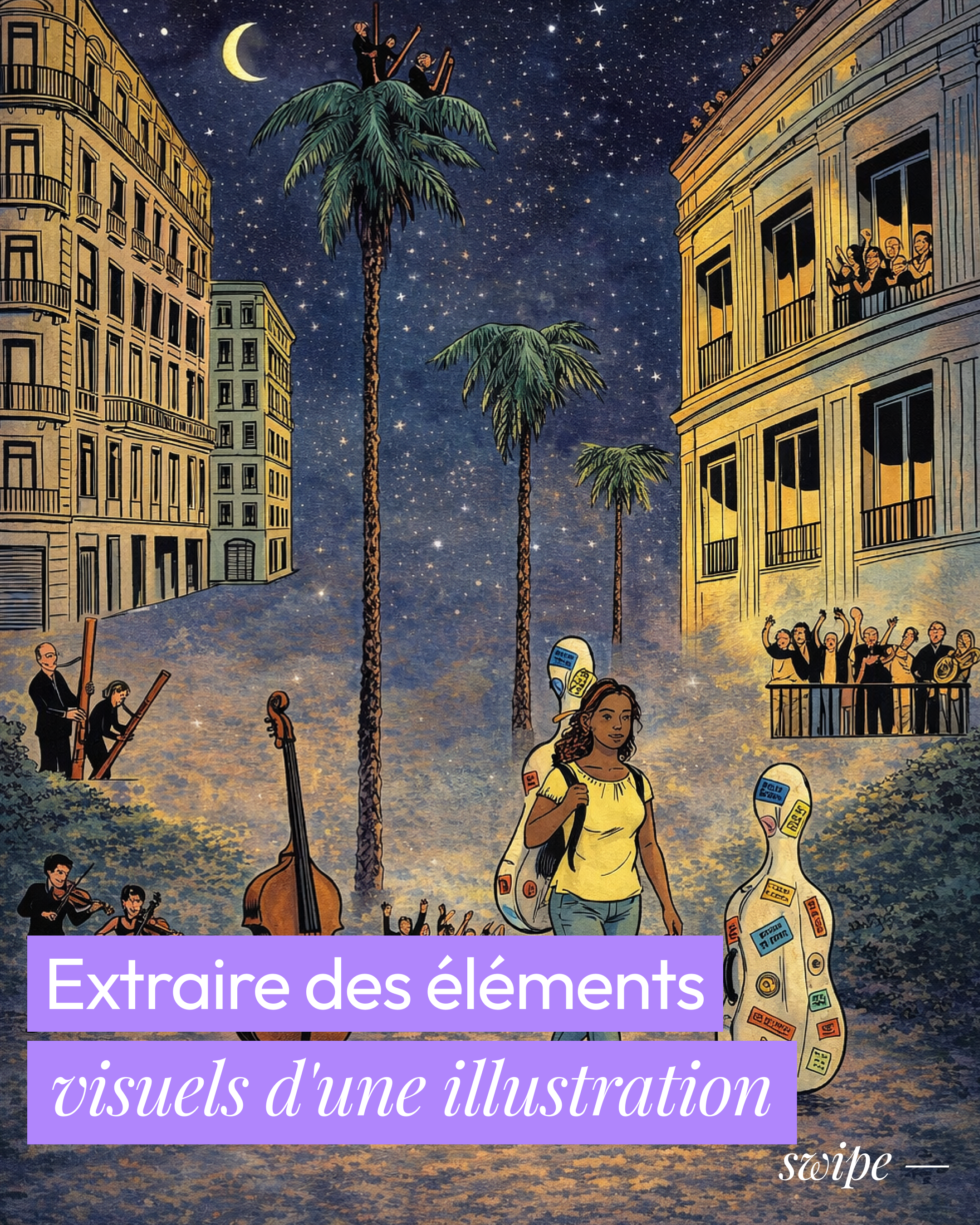 Extraire des elements visuels d'une illustration