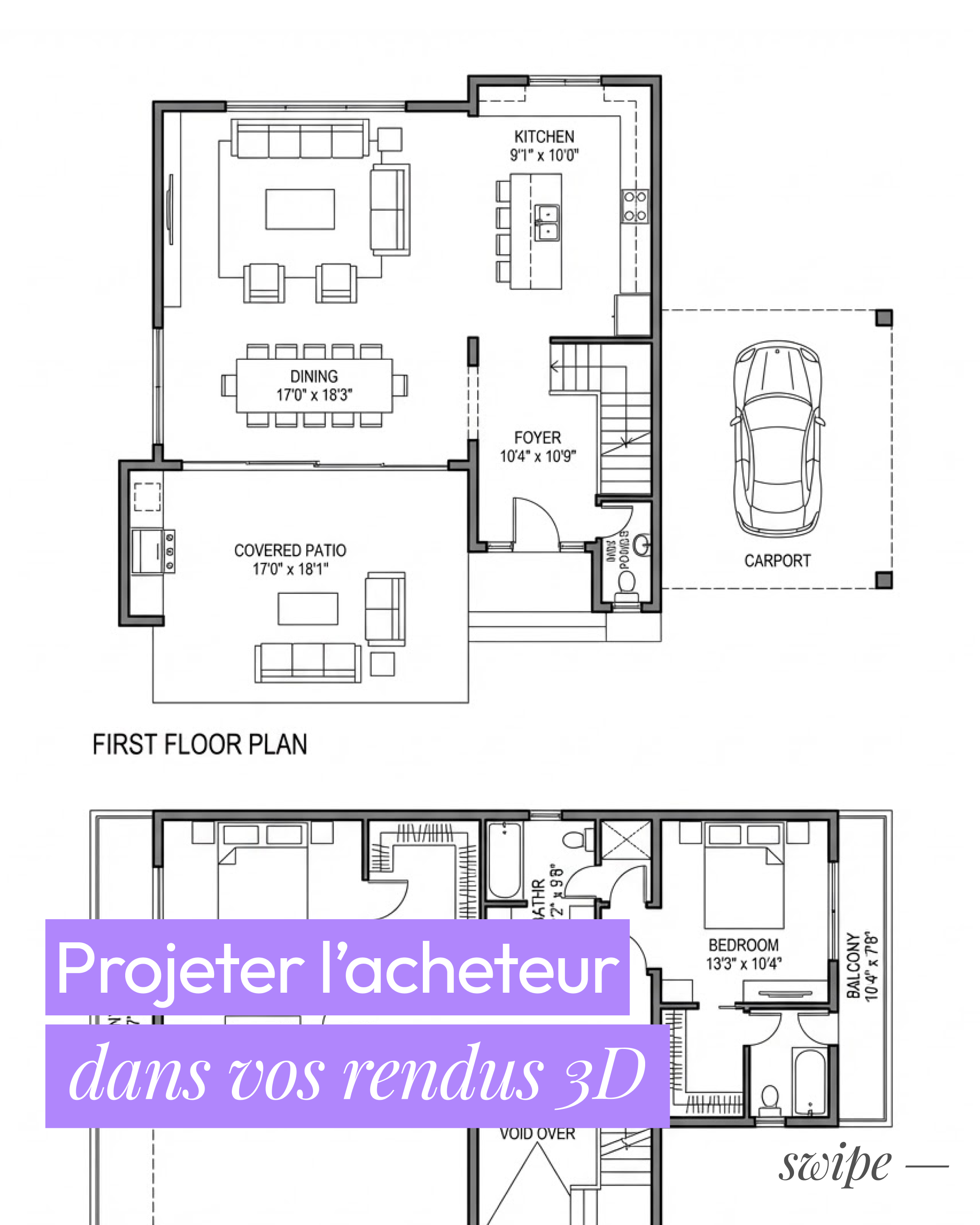 Projeter l'acheteur dans vos rendus 3D