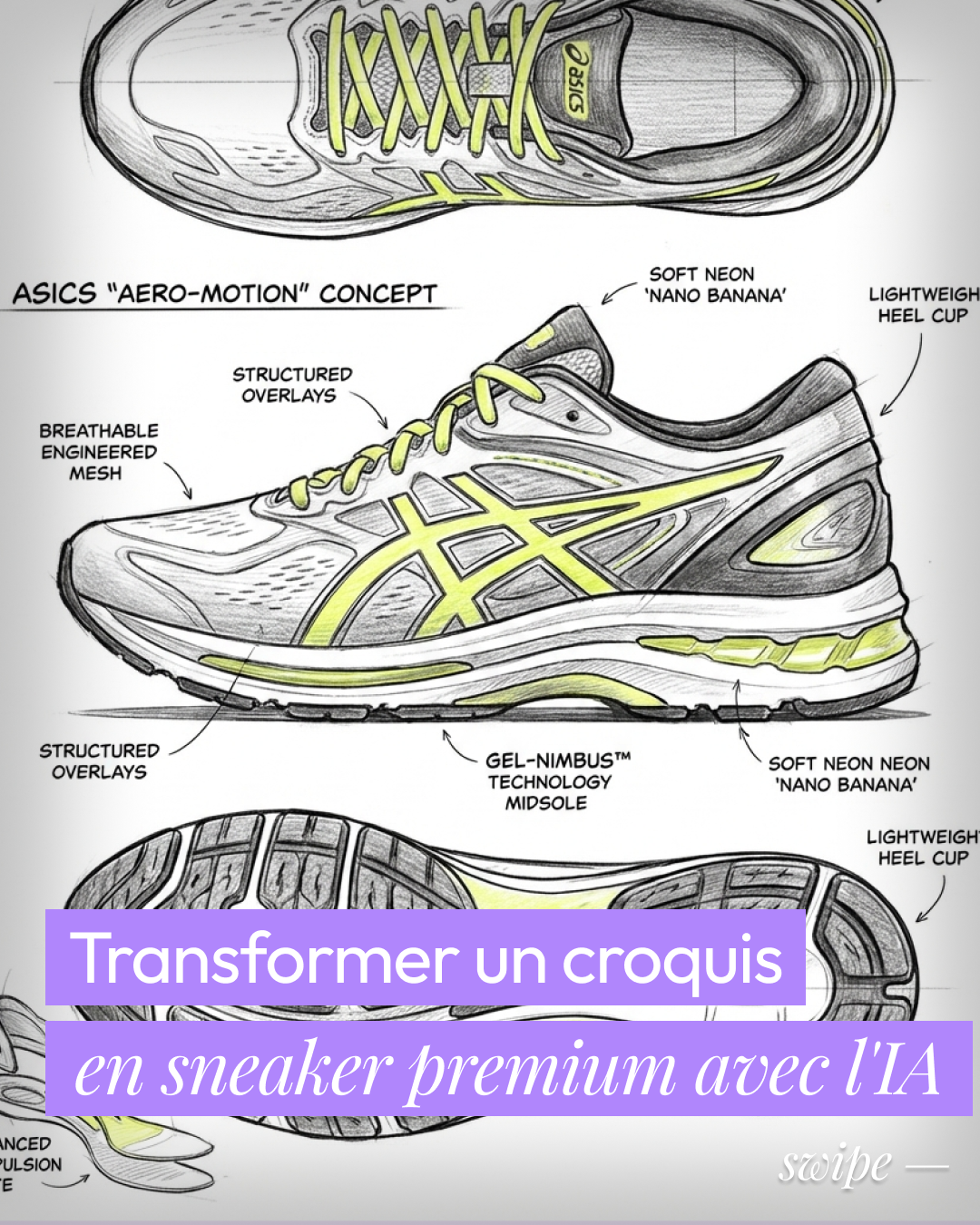 Transformer un croquis en sneaker premium avec l'IA